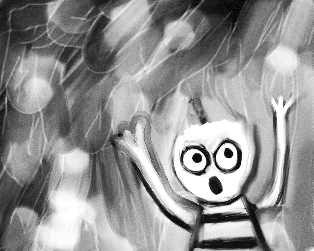 image of embarrassed, shocked creature